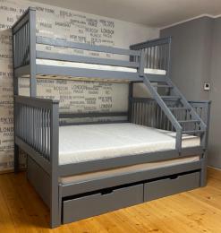 ESK VROBA-patrov postel Romance 140x200 cm pro 4 osoby, barva masvu na vbr